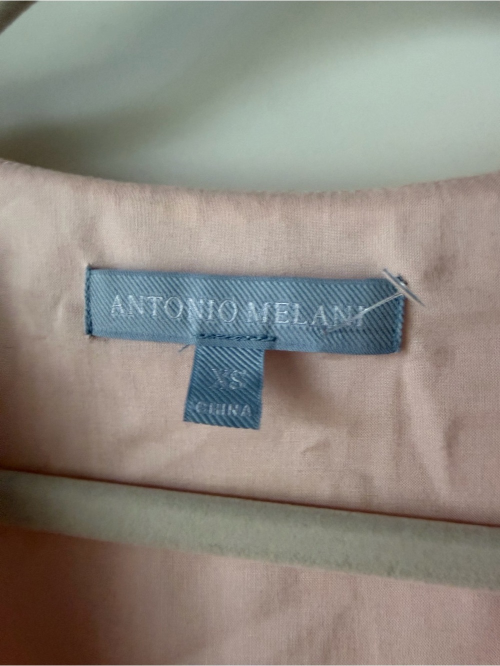 ANTONIO MELANI Yellow & Peach Pink Paisley Tiered linen Dress - Picture 3 of 4